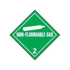 Sign "Non Flammable Gas" Rigid Plastic