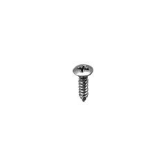 8 X 5/8 PHILLIPS OVAL HEAD TAP SCREW CHR