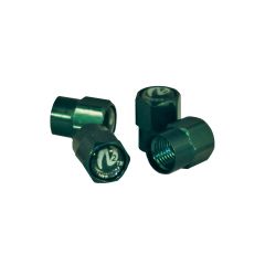 Aluminum Green Valve Caps Pk/100